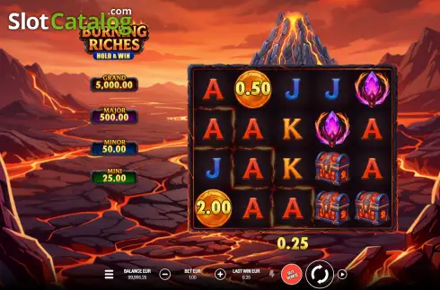 Οθόνη3. Burning Riches Κουλοχέρης