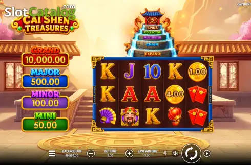 Οθόνη2. Cai Shen Treasures Κουλοχέρης