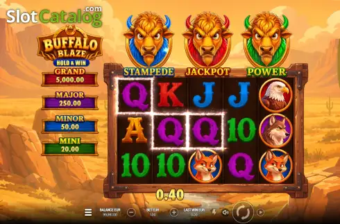 Οθόνη3. Buffalo Blaze: Hold & Win Κουλοχέρης