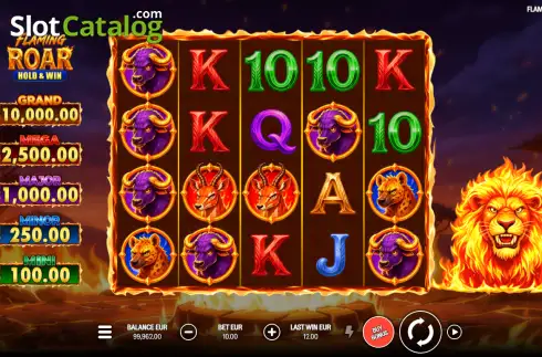 Οθόνη2. Flaming Roar: Hold & Win Κουλοχέρης