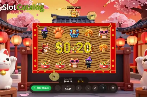 Οθόνη3. Lucky Cats (Trendyblast Gaming) Κουλοχέρης