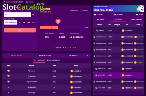 Οθόνη2. Dice (Trustdice) Κουλοχέρης 