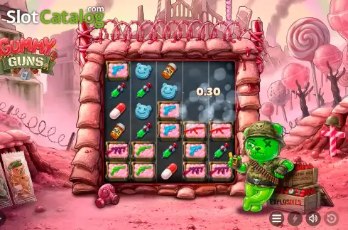 Οθόνη3. Gummy Guns Κουλοχέρης