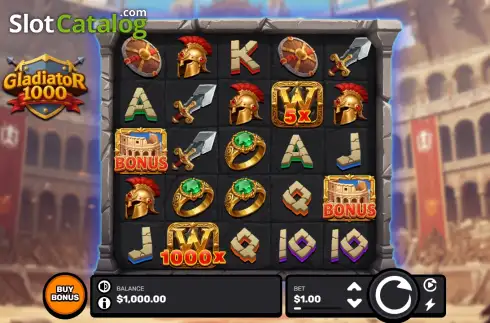 Οθόνη2. Gladiator 1000 Κουλοχέρης