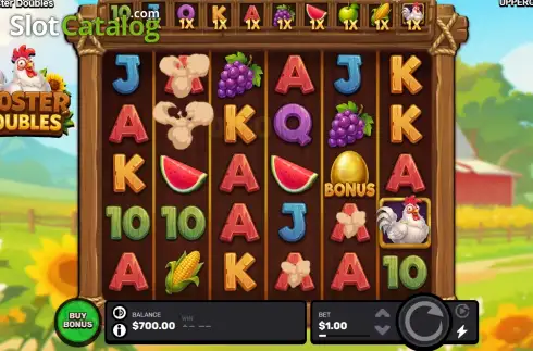 Οθόνη2. Rooster Doubles Κουλοχέρης