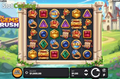 Οθόνη2. Gems Rush (Uppercut Gaming) Κουλοχέρης 