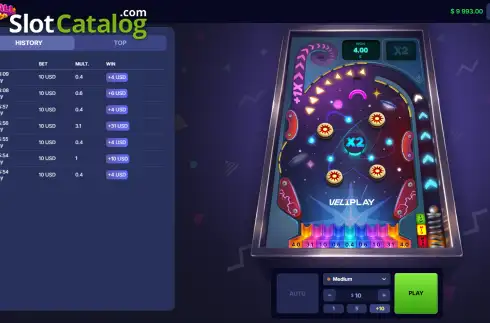 Οθόνη2. Pinball Rush Κουλοχέρης
