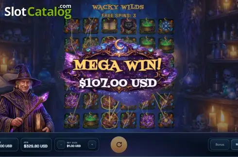 Οθόνη3. Wacky Wilds Κουλοχέρης