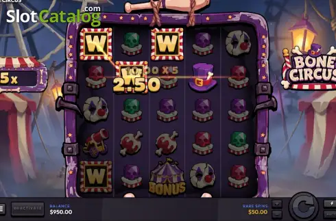 Οθόνη3. Bone Circus Κουλοχέρης