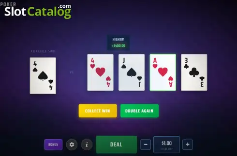 Οθόνη3. Double Poker (Virtual Gold Studios) Κουλοχέρης 