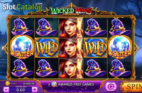Οθόνη2. Wicked Wins: Crystals Κουλοχέρης