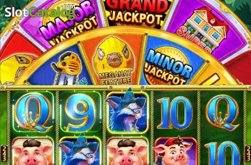 Οθόνη3. Huffin' and Puffin' Jackpot Κουλοχέρης