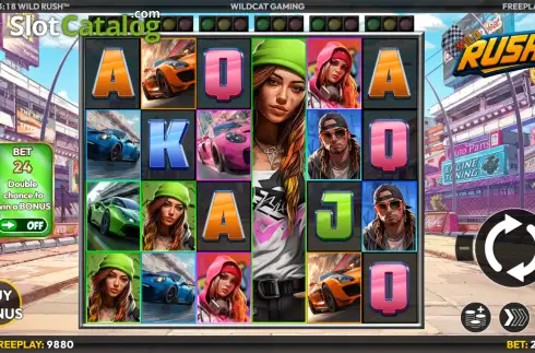 Οθόνη2. Wild Rush (Wildcat Gaming) Κουλοχέρης
