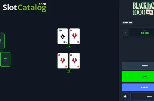 Οθόνη2. BlackJack 1000 Κουλοχέρης