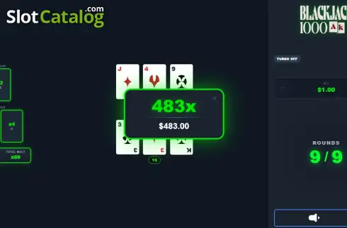 Οθόνη3. BlackJack 1000 Κουλοχέρης