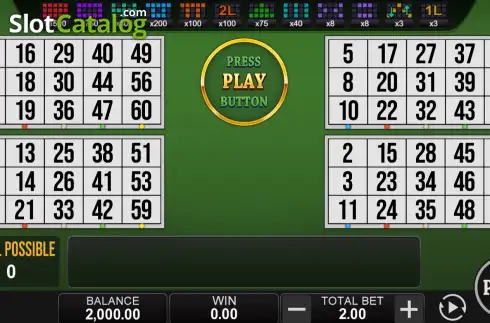 Οθόνη2. Bingo Bonanza (Yellow Bat) Κουλοχέρης 