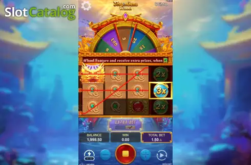 Οθόνη3. Dragon Gems Wheel Κουλοχέρης