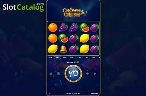 Οθόνη2. Crown Crush 20 Κουλοχέρης 