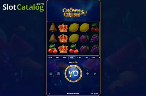 Οθόνη3. Crown Crush 20 Κουλοχέρης 
