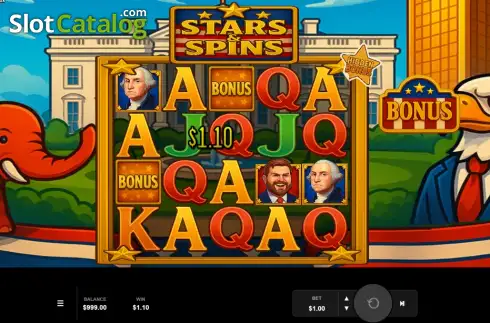 Οθόνη3. Stars And Spins Κουλοχέρης