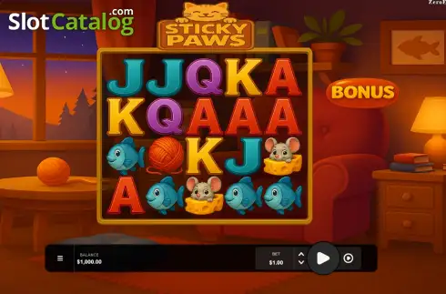 Οθόνη2. Sticky Paws Κουλοχέρης